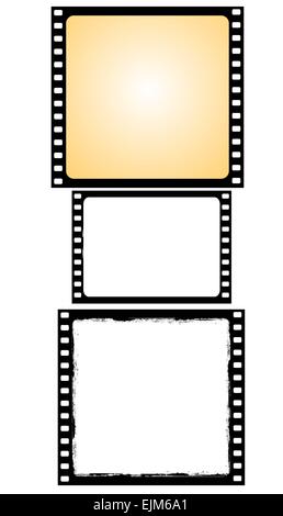 Abbildung von verschiedenen Filmframes - Vektor Stock Vektor