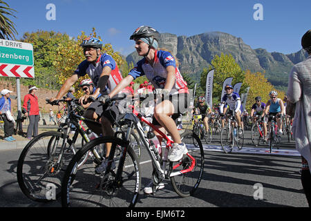 Cape Argus Pick n Pay Cycle Tour Rennen 2015, Kapstadt Stockfoto