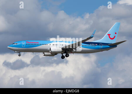 Thomson Boeing 737 Flugzeug Stockfoto