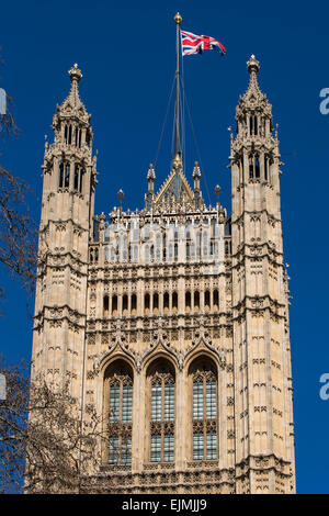 Victoria Tower, Westminster-Palast, London Stockfoto