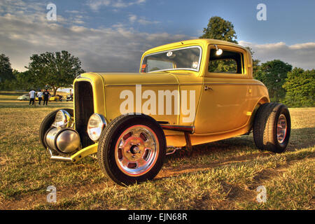 1932 Ford Modell B 3-Fenster Coupe Hotrod Stockfoto