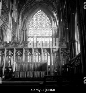 York Minster allgemeine innere Ansicht. 3. April 1961. Lokalen Caption *** Watscan--04.06.2010 Stockfoto