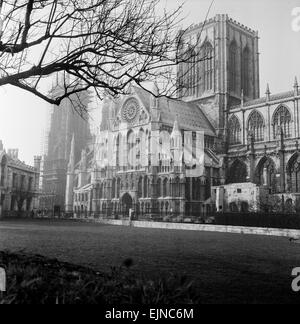 York Minster allgemeine Ansicht. 3. April 1961. Lokalen Caption *** Watscan--04.06.2010 Stockfoto