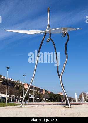 David ich Goliat von Antoni Llena, Barcelona, Spanien. Stockfoto