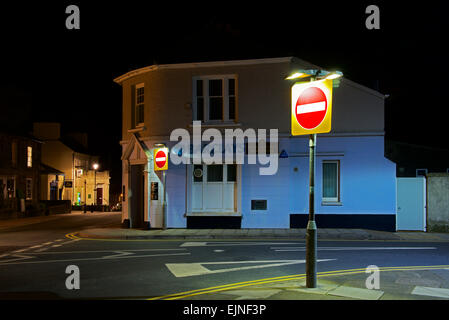 Nacht in St. Davids, Pembrokeshire, Wales UK Stockfoto