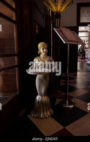 Die Freimaurer-Hotel, Art Deco Gebäude in Napier, Neuseeland. Stockfoto