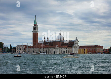 Venedig, Italien Kirche von San Giorgio Maggiore Lagune Stockfoto