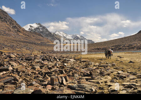 Malerischen felsigen Tal im Pamirgebirge in Tadschikistan Stockfoto