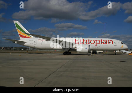 äthiopische Boeing 787 dreamliner Stockfoto