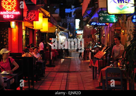 Nachtmarkt in Siem Reap, Kambodscha. Stockfoto