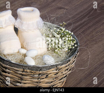 Hintergrund für Neugeborene oder Taufe Stockfoto