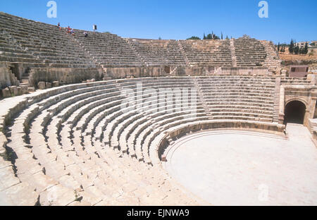 Der Süden Theater Jerash Nord Jordanien Naher Osten Stockfoto