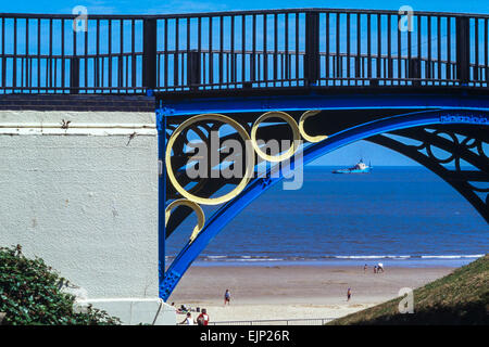 Gorleston-on-Sea direkt am Meer. Great Yarmouth. Norfolk. England. UK Stockfoto