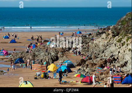 Woolacombe Strand North Devon England Großbritannien UK Europe Stockfoto