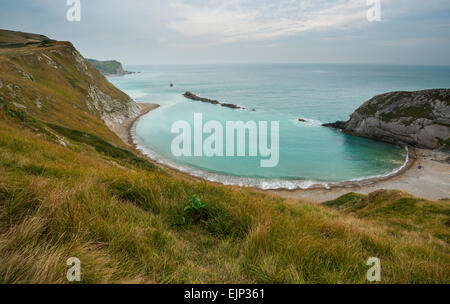 Mann o Krieg Bay, Dorset, UK - Teil des UNESCO-Weltkulturerbe Stockfoto