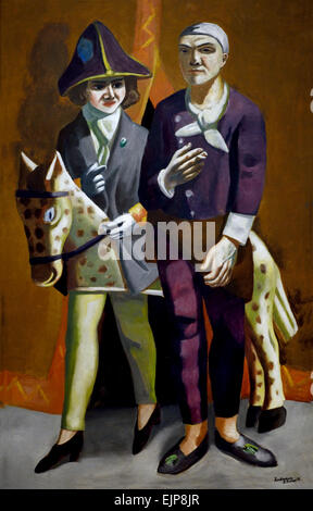 Double Portrait Karneval (Selbstporträt des Künstlers mit Frau) Max Beckmann 1884-1950 Deutsch Deutschland Stockfoto