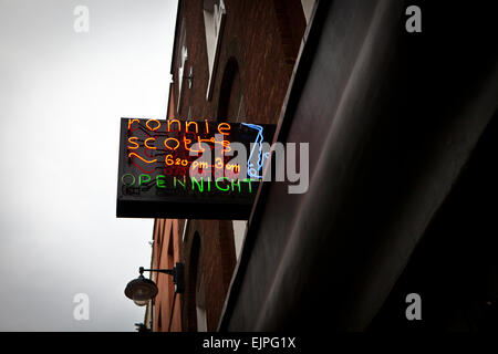 Ronnie Scotts Jazz Bar Stockfoto