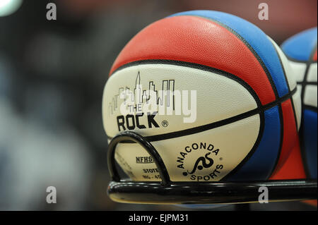 Chicago, IL, USA. 30. März 2015. '' Rock'' auf dem Display während der 2015 POWERADE Jam Fest im Gerald Ratner Athletik Center in Chicago, IL. Patrick Gorski/CSM/Alamy Live-Nachrichten Stockfoto