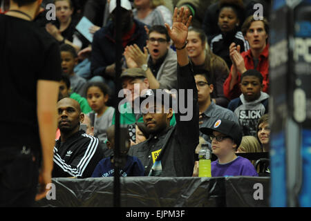 Chicago, IL, USA. 30. März 2015. Milwaukee Bucks Jabari Parker während 2015 POWERADE Marmelade Fest im Gerald Ratner Athletik Center in Chicago, IL. Patrick Gorski/CSM/Alamy Live-Nachrichten Stockfoto