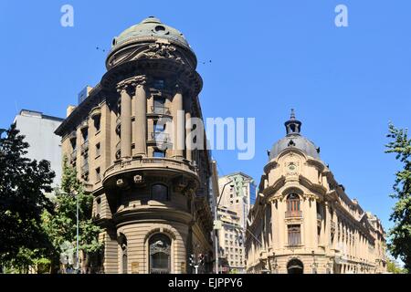 Börsengebäude Kolonialarchitektur, Santiago de Chile Stockfoto