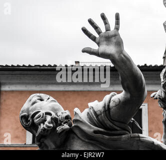 Detail der Statue, die den Fluss Rio De La Plata. Dies ist eines der vier Statue, die längsten Flüsse kennen Stockfoto