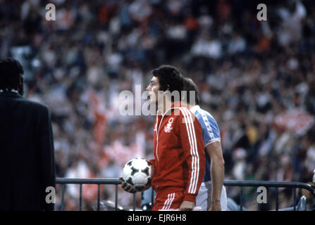 Nottingham Forest gegen Malmö FF 1979 Europacup-Finale im Olympiastadion, München, 30. Mai 1979. Nottingham Forest Stürmer Trevor Francis Final Score: Nottingham Forest-Malmö FF 1: 0 *** lokalen Caption ***-Football-Spieler Stockfoto