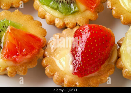 Obst-Gebäck-Nahaufnahme Stockfoto