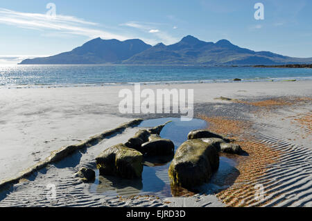 Singing Sands eigg Stockfoto