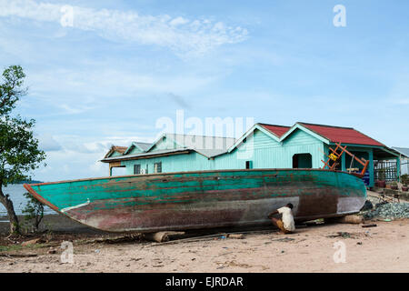 Fischerdorf - Lifestyle - Kep, Kambodscha, Asien. Stockfoto