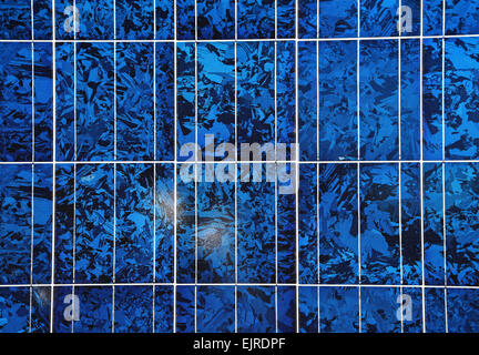 Solar-Panel-Oberfläche hautnah Stockfoto
