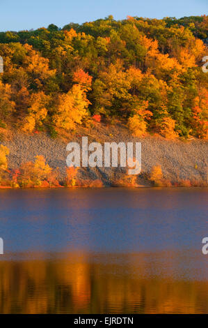 Schwarzer Teich, schwarzen Teich Zustand Boot Start, Connecticut Stockfoto