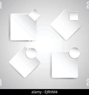 Banner-Vorlage mit weißem Papier, Lager Vektor Stock Vektor