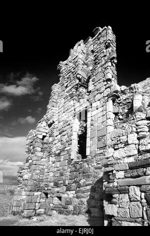 Die Ruine von Newark Castle auf der Fife Coast Path in der Nähe von St Monans East Neuk of Fife Schottland Stockfoto