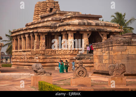 Durga-Tempel in Aihole, Karnataka, Indien, Asien Stockfoto