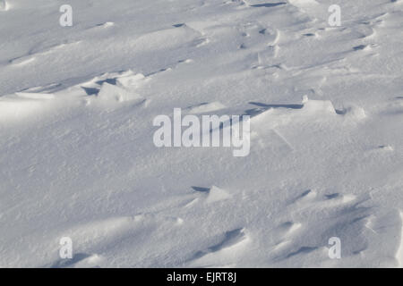 Full-Frame holprigen Schnee Hintergrund Stockfoto