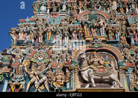 Sri-Meenakshi-Tempel in Madurai Stockfoto