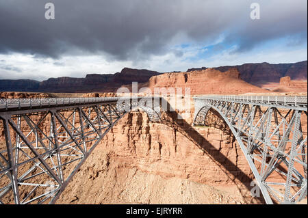 Navajo-Brücke über den Colorado River in Marble Canyon, Südwesten der USA Stockfoto