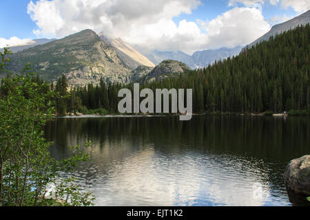 Bear Lake in Rocky Mountain Nationalpark. Stockfoto