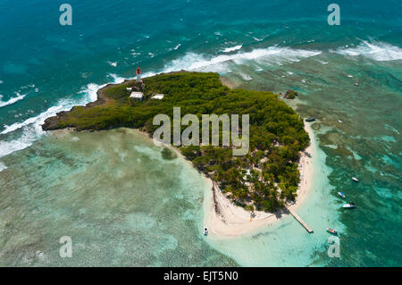 Frankreich. Guadeloupe, Le Gosier, Ilet du Gosier (Luftbild) / / Guadeloupe, Le Gosier, Ilet du Gosier (Vue Aerienne) Stockfoto