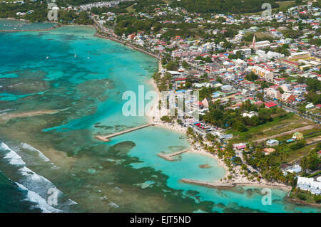 Frankreich. Guadeloupe, Saint Anne Stadt (Luftbild) / / Guadeloupe, Ville de Saint Anne (Vue Aerienne) Stockfoto