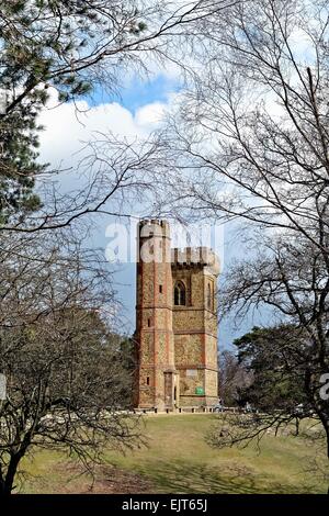 Leith Hill Tower Surrey Hills Dorking UK Stockfoto