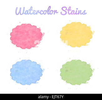 Wunderschöne Aquarell Design-Elemente Stockfoto
