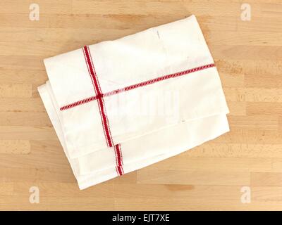 Eine Nahaufnahme von einem Küchentuch Tee Stockfoto