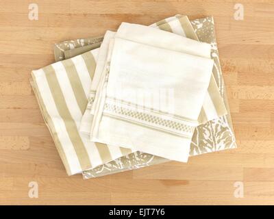 Eine Nahaufnahme von einem Küchentuch Tee Stockfoto