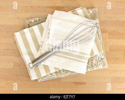 Eine Nahaufnahme von einem Küchentuch Tee Stockfoto