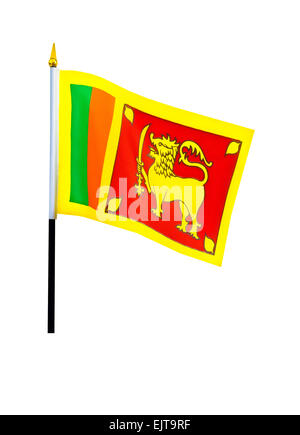 Sri Lanka National Flagge Stockfoto