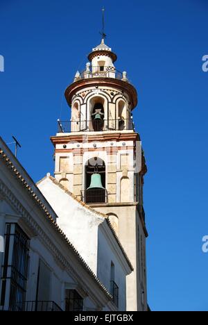 Die Pfarrei Liebfrauenkirche des O, Sanlucar de Barrameda, Provinz Cadiz, Andalusien, Spanien, Westeuropa. Stockfoto