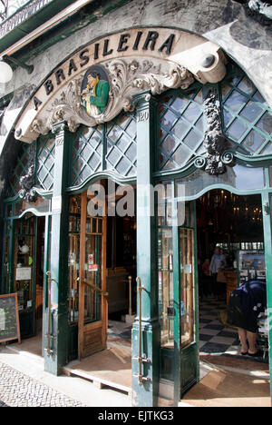 Ein Café Brasileira in Baixa-Chiado in Lissabon - portugal Stockfoto