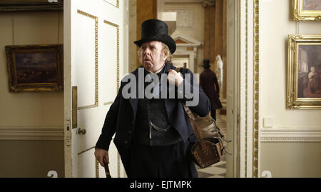 Mr. Turner ist ein 2014 britische, französische und Deutsche biographische Drama Film, Buch und Regie: Mike Leigh und Darsteller Timothy Spall, Dorothy Atkinson, Paul Jesson, Marion Bailey, Lesley Manville und Martin Savage. Der Film bezieht sich auf das Leben und die Karriere des britischen Künstlers J. M. W. Turner (1775 – 1851), die von Spall gespielt wird. Stockfoto