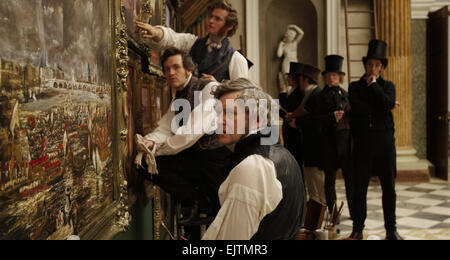 Mr. Turner ist ein 2014 britische, französische und Deutsche biographische Drama Film, Buch und Regie: Mike Leigh und Darsteller Timothy Spall, Dorothy Atkinson, Paul Jesson, Marion Bailey, Lesley Manville und Martin Savage. Der Film bezieht sich auf das Leben und die Karriere des britischen Künstlers J. M. W. Turner (1775 – 1851), die von Spall gespielt wird. Stockfoto